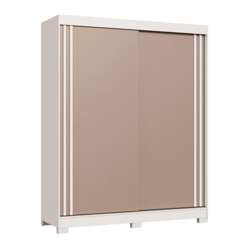 Guarda-Roupa 2 Portas de Correr Rudá Branco Line/Duna