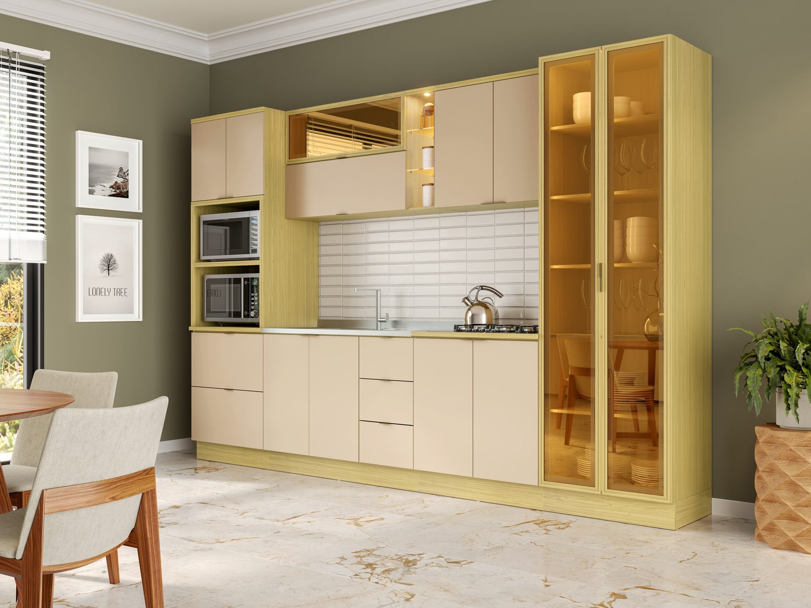 Cozinha Modulada Ellite 100% MDF - Imagem 2