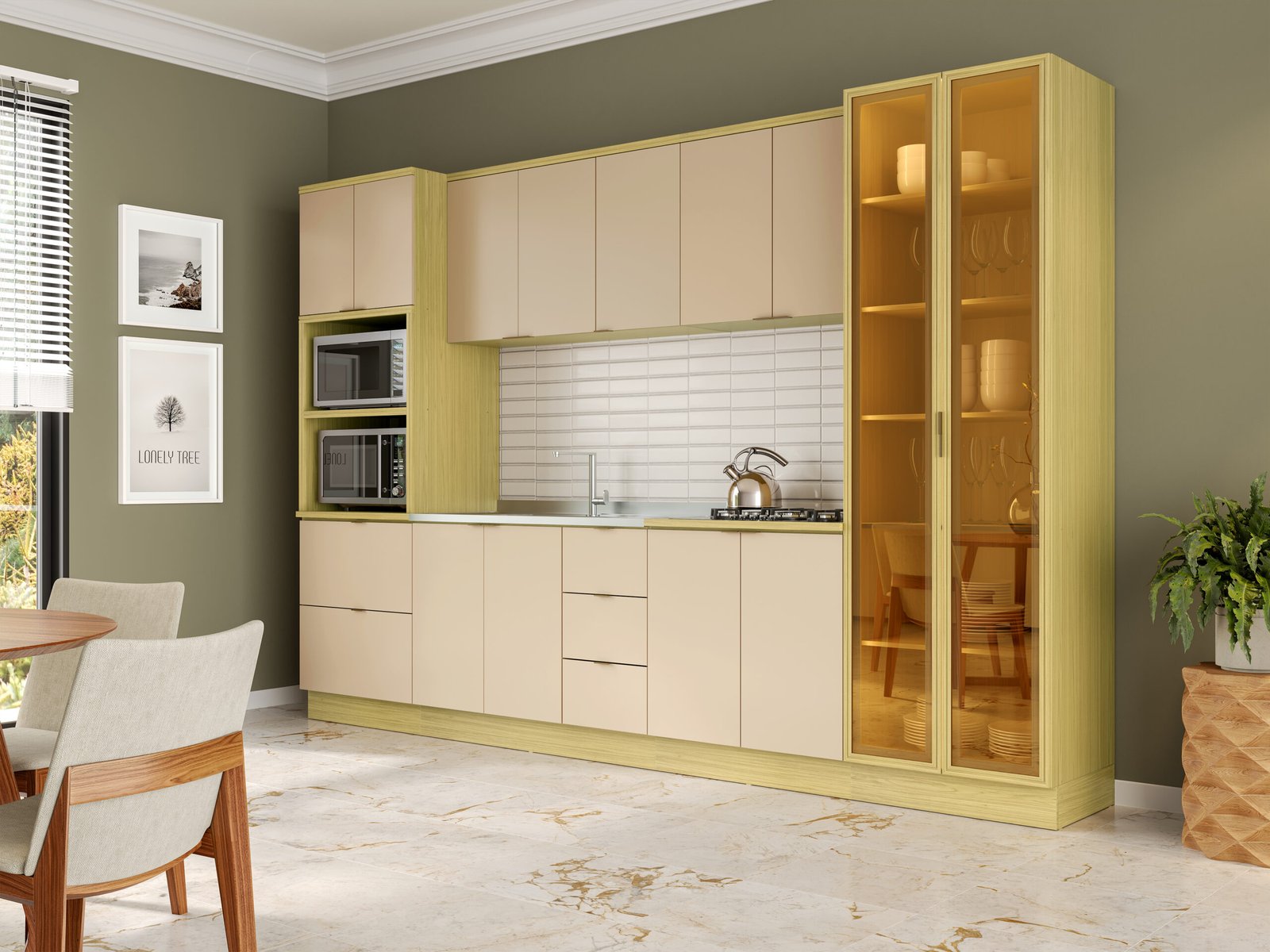 Cozinha Modulada Ellite 100% MDF - Imagem 3