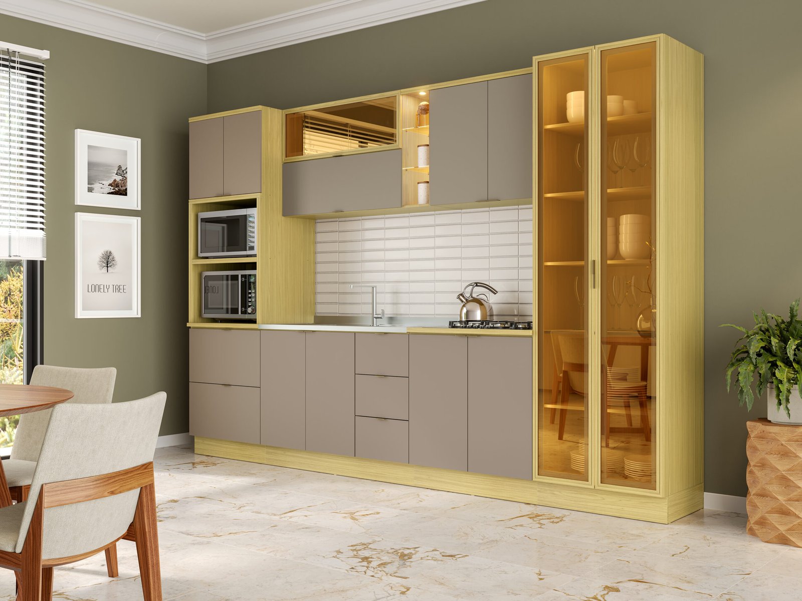 Cozinha Modulada Ellite 100% MDF - Imagem 4