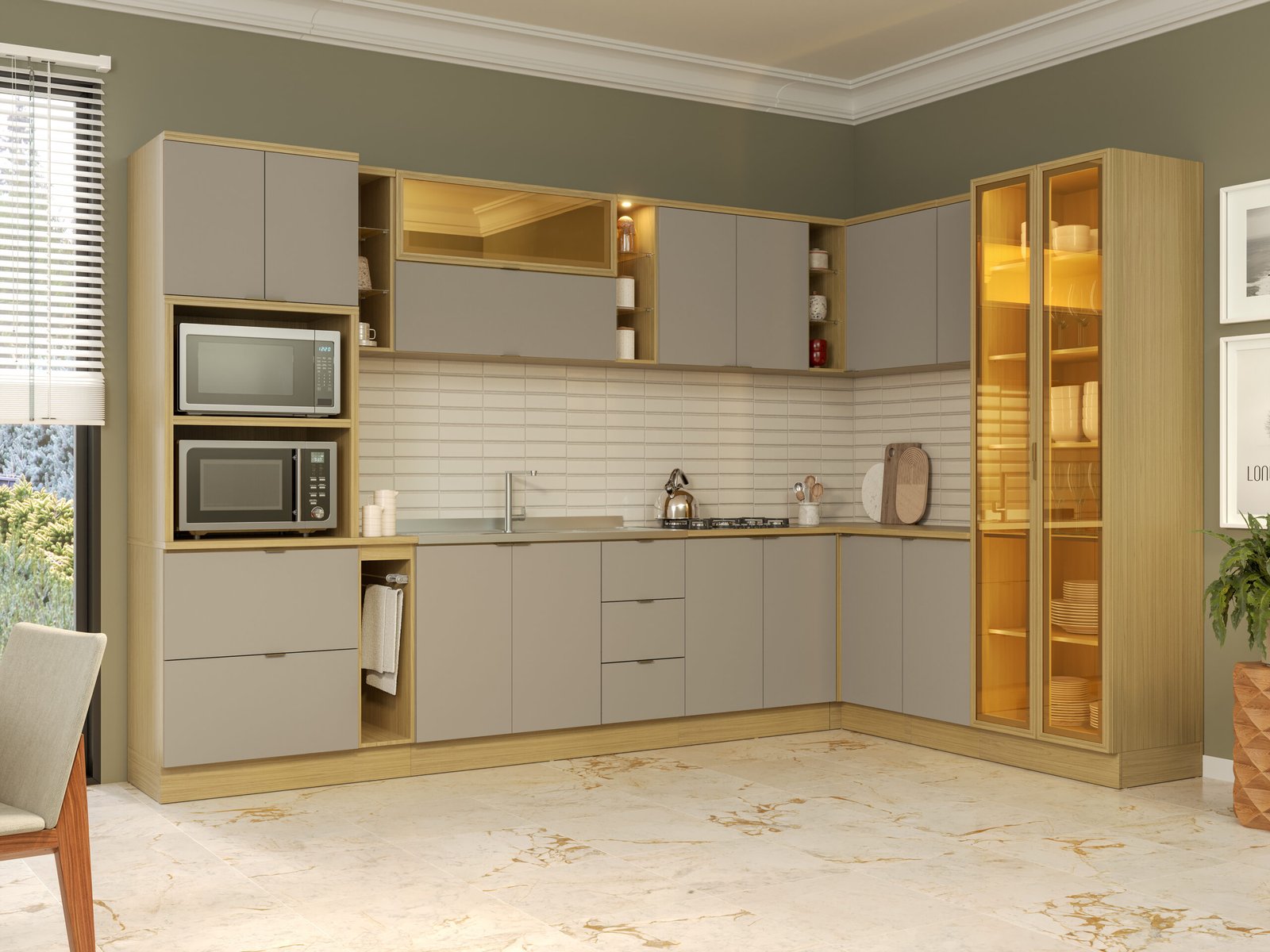 Cozinha Modulada Ellite 100% MDF