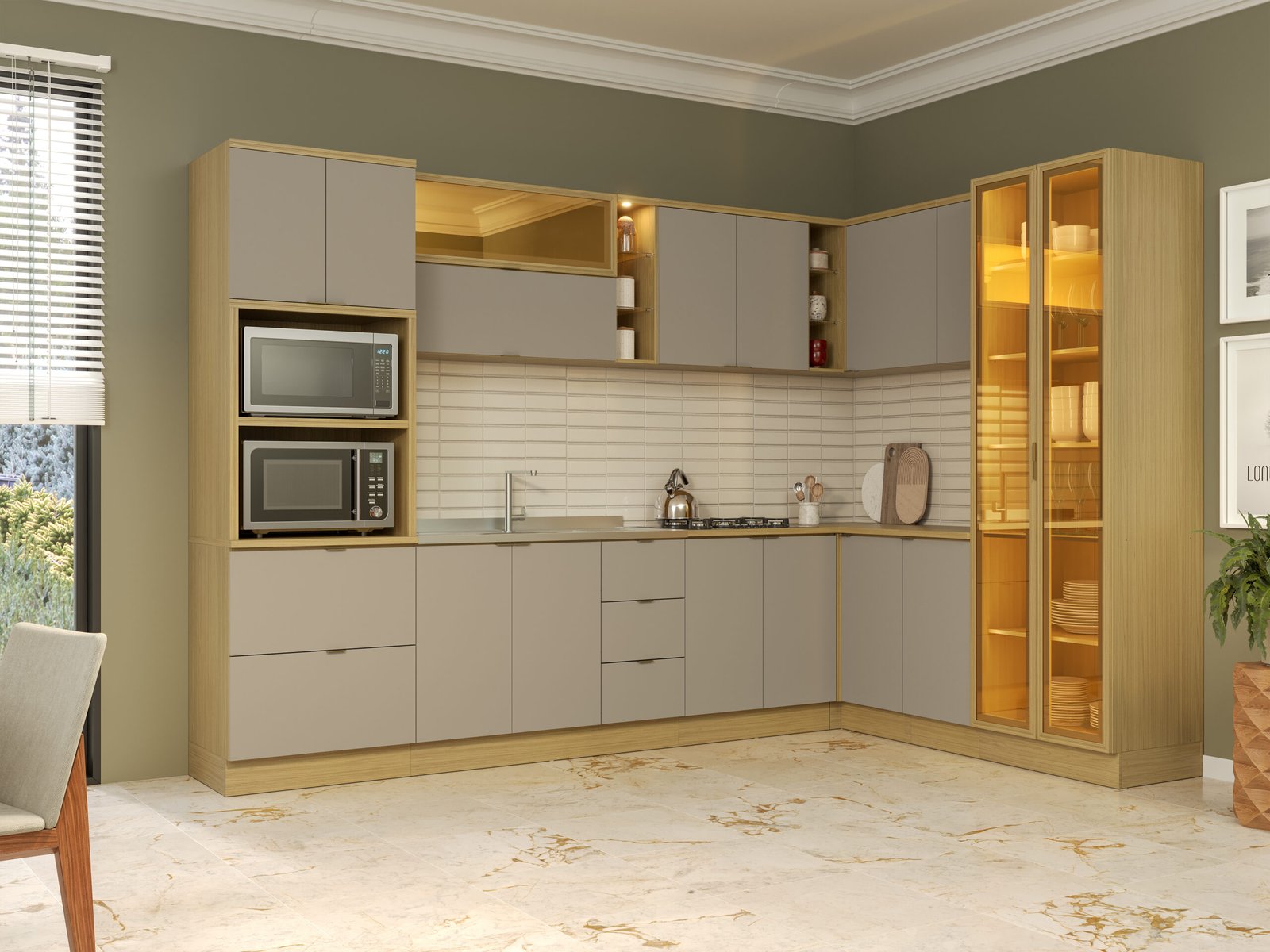 Cozinha Modulada Ellite 100% MDF - Imagem 5