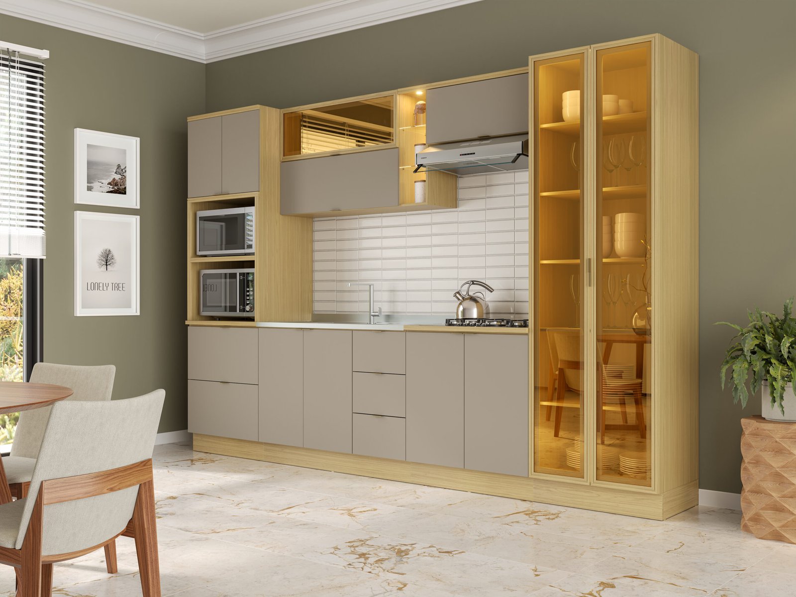 Cozinha Modulada Ellite 100% MDF - Imagem 7