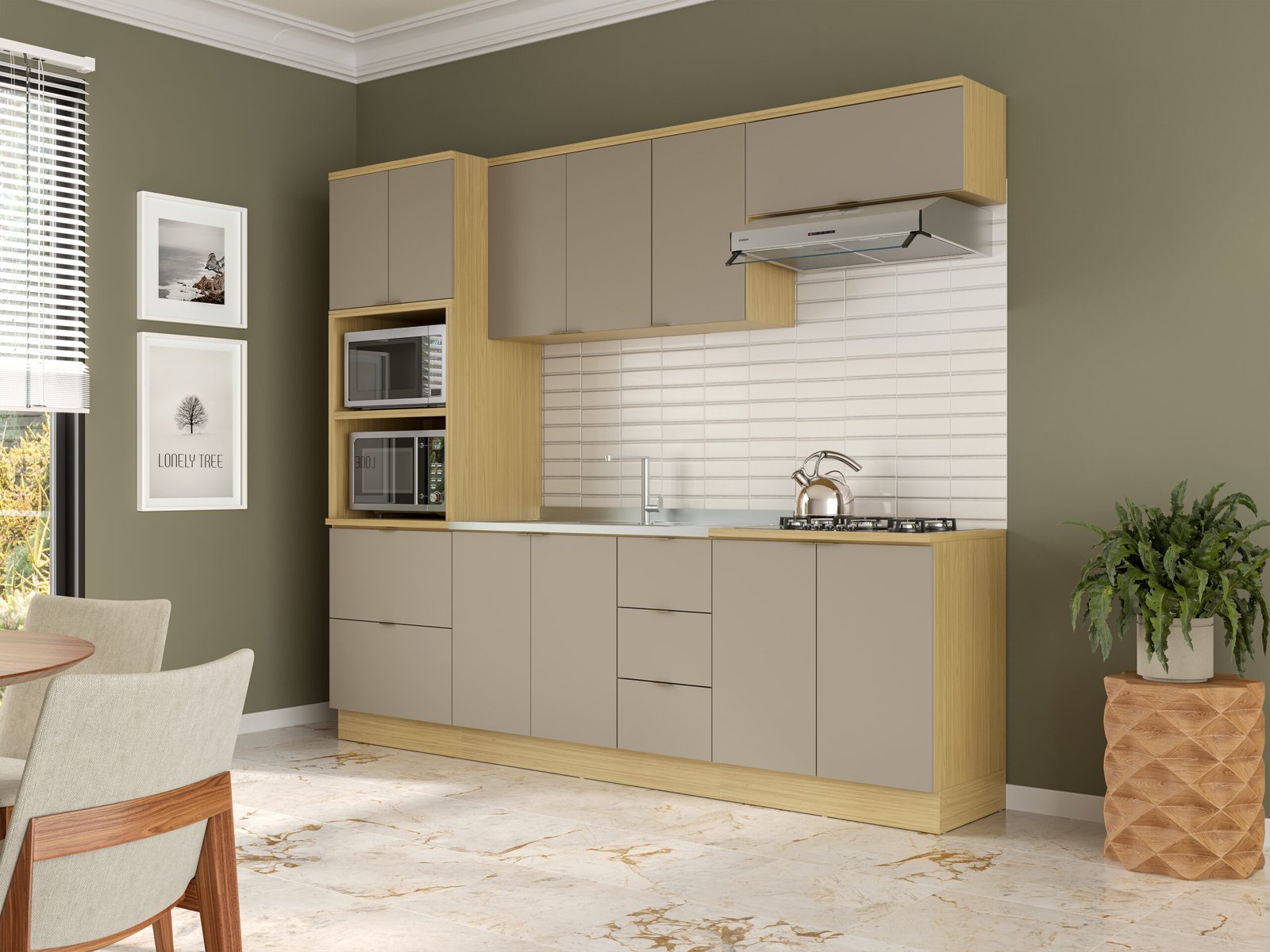 Cozinha Modulada Ellite 100% MDF - Imagem 8