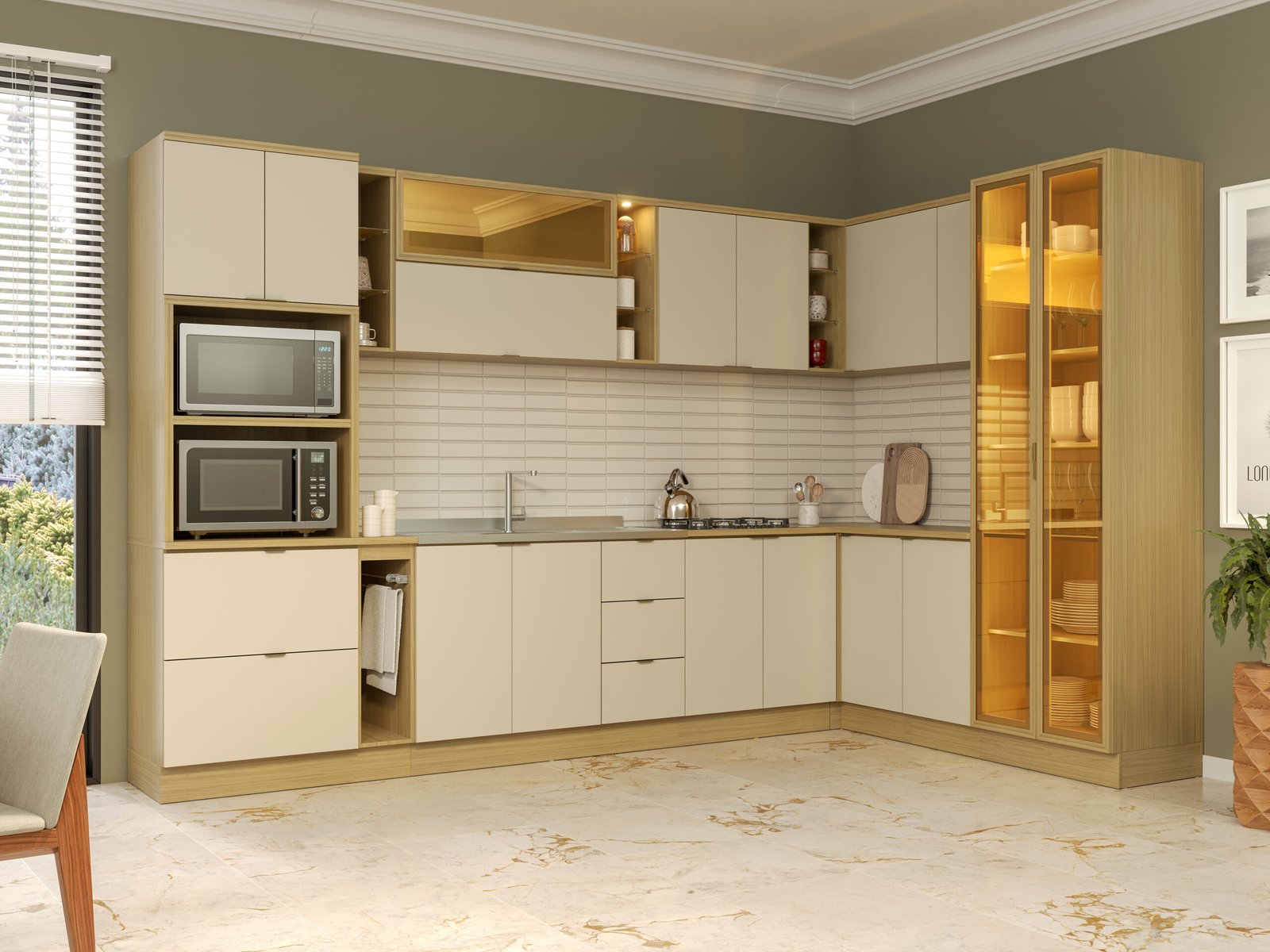 Cozinha Modulada Ellite 100% MDF - Imagem 9