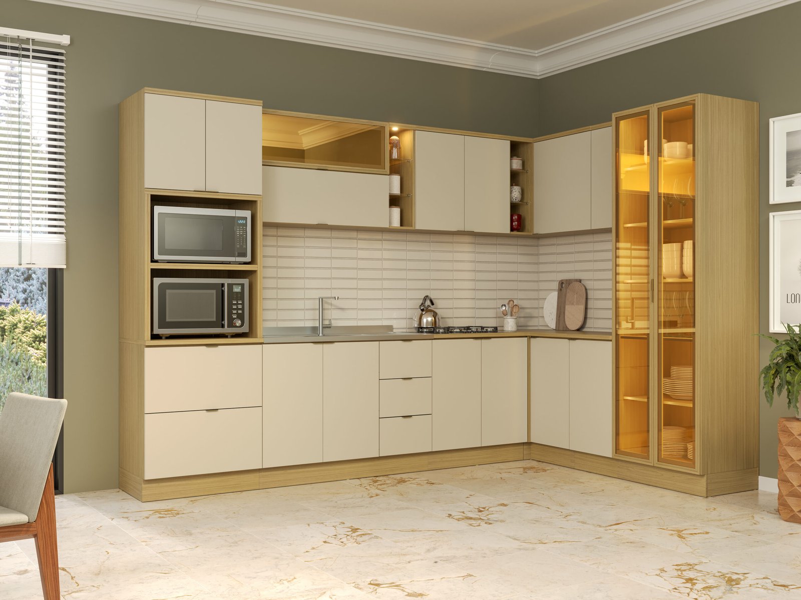 Cozinha Modulada Ellite 100% MDF - Imagem 10