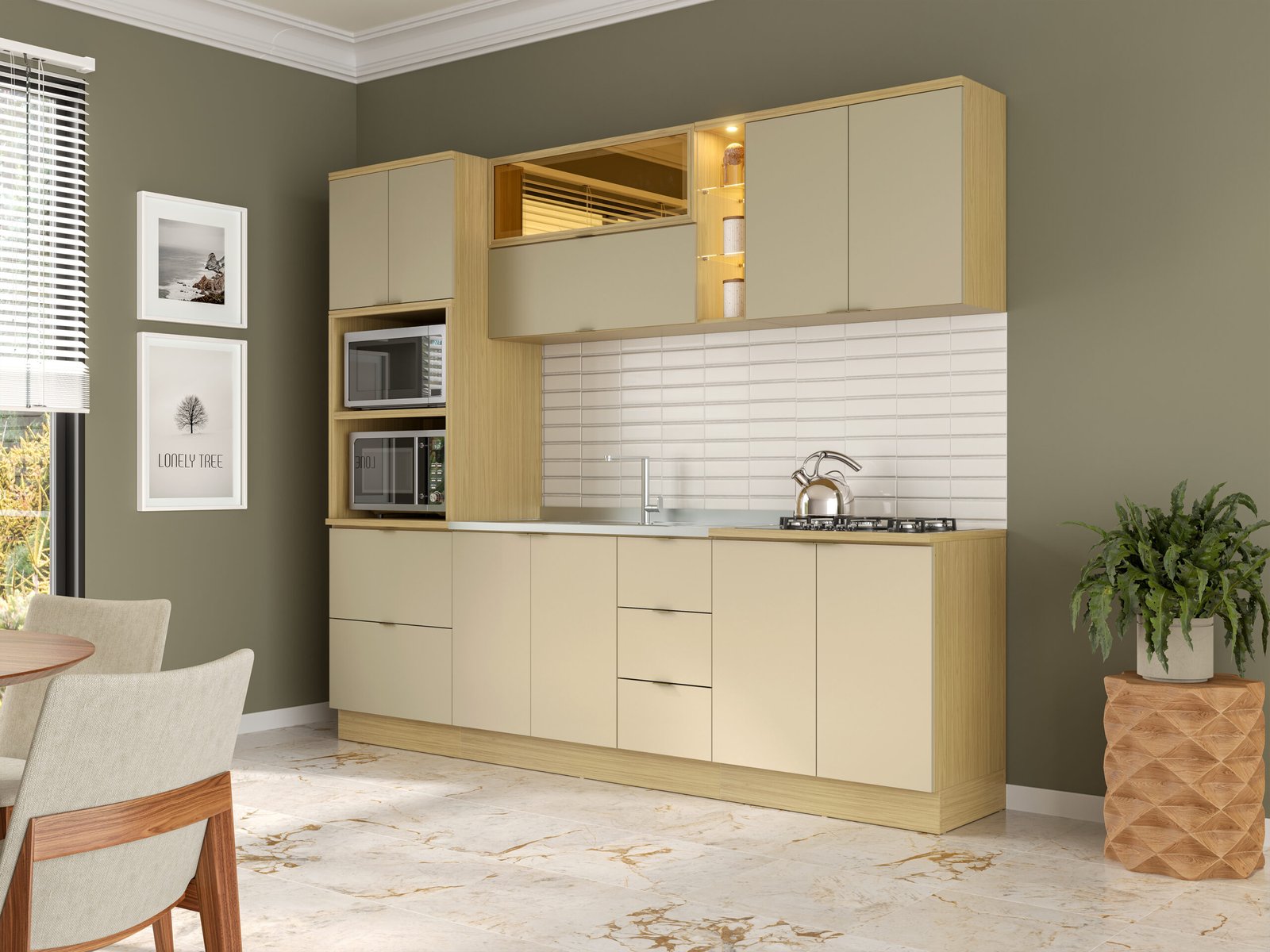 Cozinha Modulada Ellite 100% MDF - Imagem 11