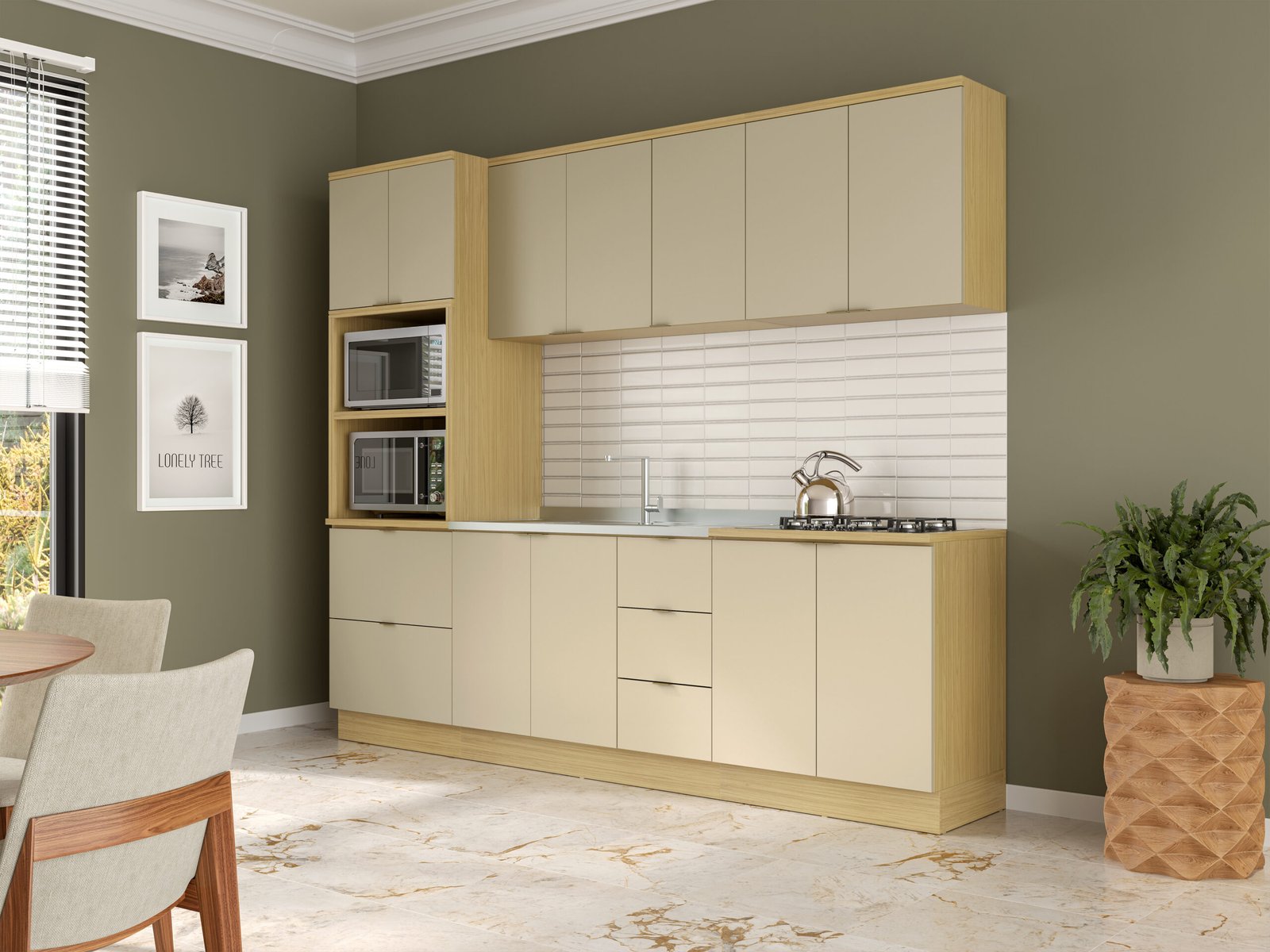 Cozinha Modulada Ellite 100% MDF - Imagem 12